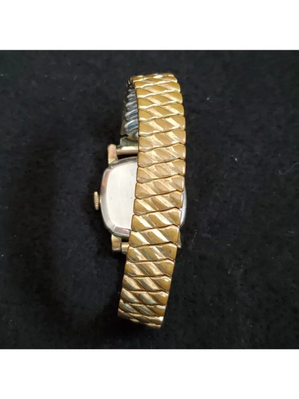 Vintage Mens Calvert Watch Gold Filled Expansion Band READ